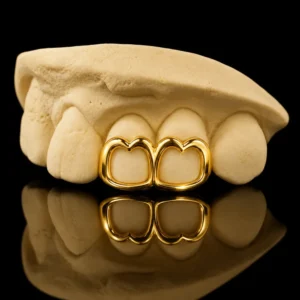 2-Piece 3D Heart Grillz