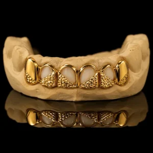 Arch-Cut Diamond Texture Grillz