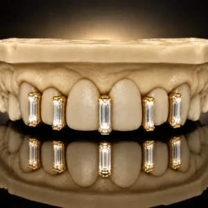 Baguette Moissanite Gap Grillz