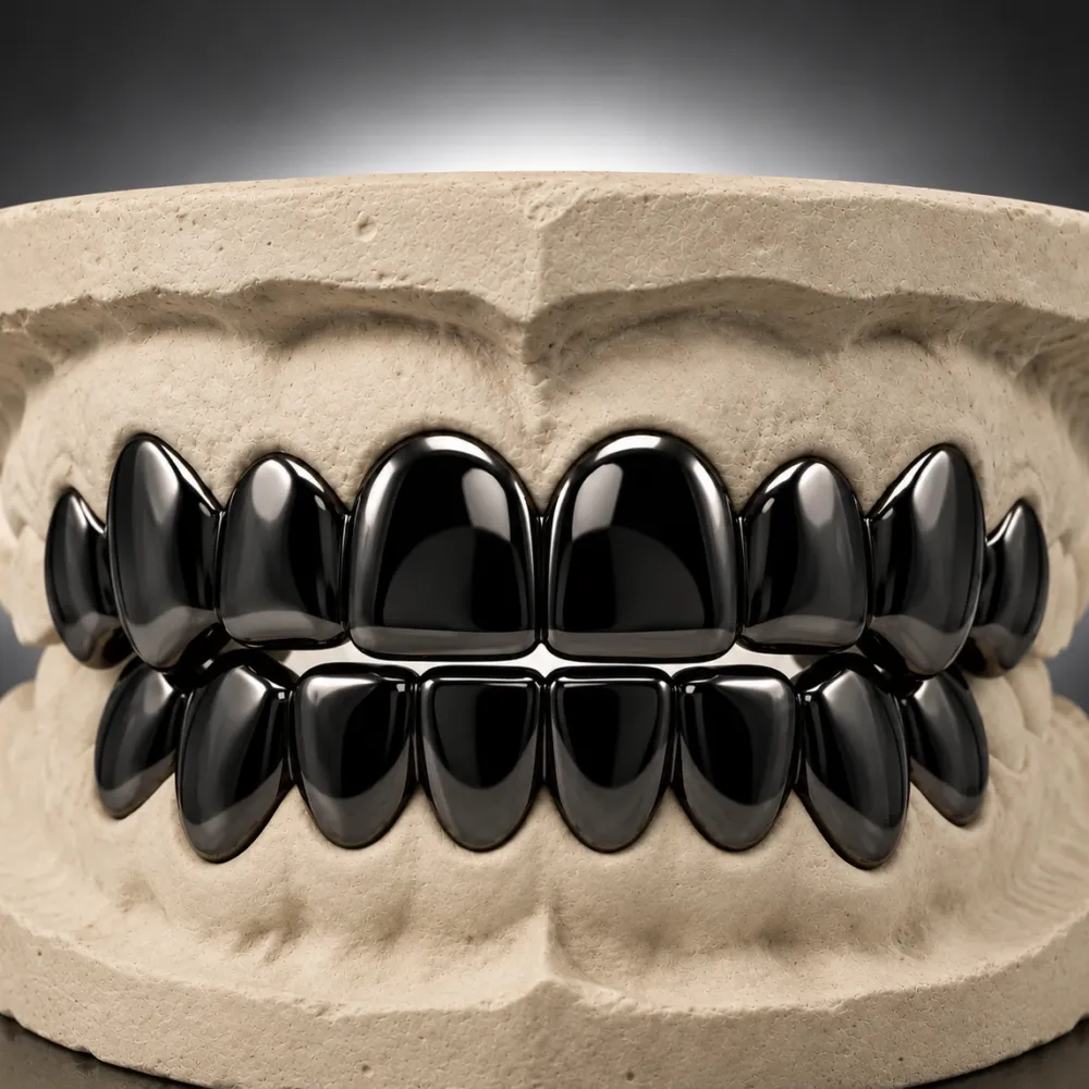 Black Rhodium Grillz